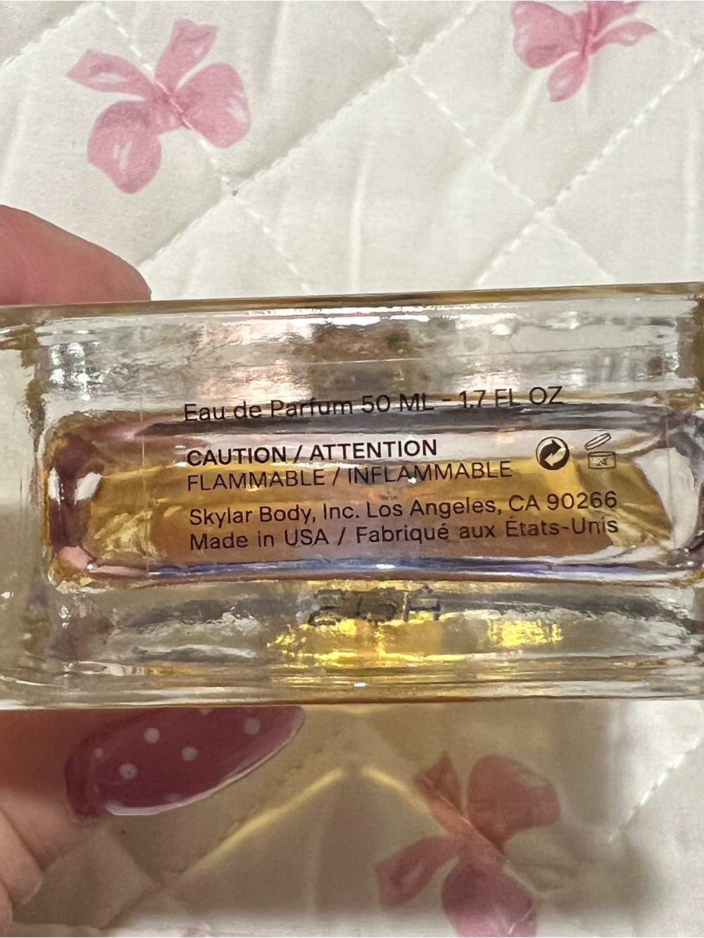 Skylar Vanilla Sky Perfume — Amber & Cream Bottle - Picture 3 of 4